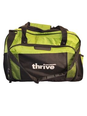 KP Thrive Gym Bag Duffle Lime Green Black Large Travel Carry-On NWOT